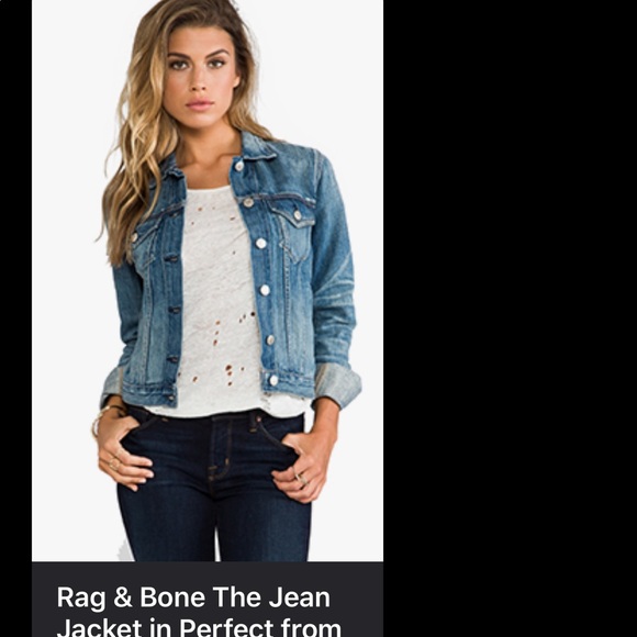 Rag and Bone Denim Jacket - Picture 1 of 7